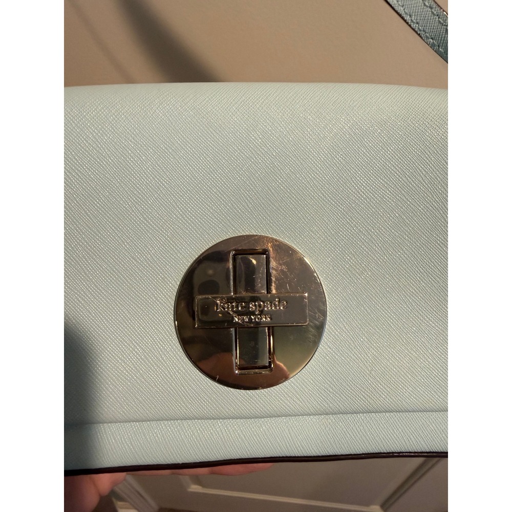 Kate Spade New York Light‎ Blue Crossbody Bag Turn Lock - Picture 2 of 5